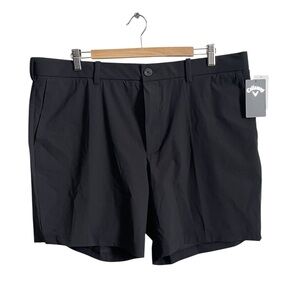 NWT Callaway Performance Stretch Golf Shorts Mens Black Caviar 40x7 UPF 50